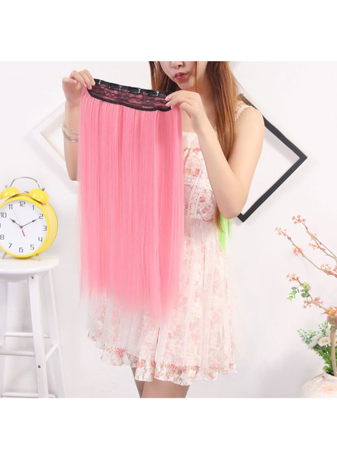 Voberry Cos Play Long Straight Hair Wig Light Pinlk 1x1x1cm - Image 2