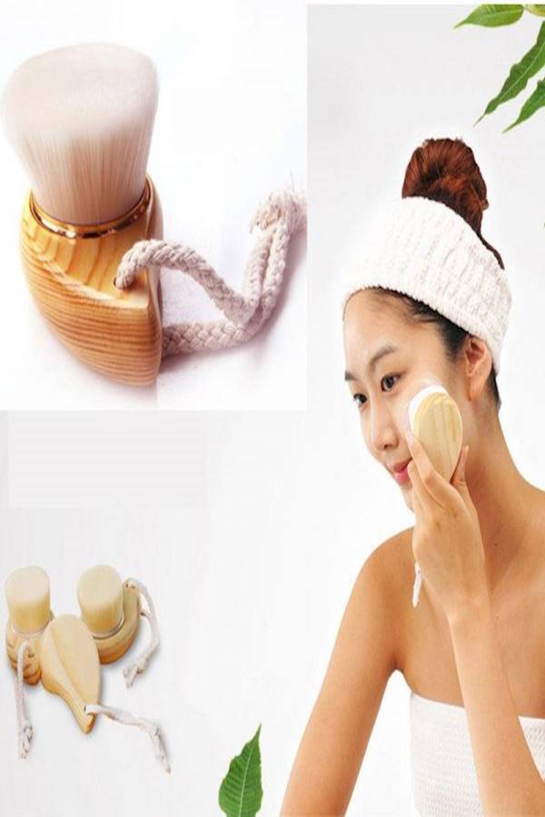 Deep Cleansing Facial Brush Beige/White - Image 3