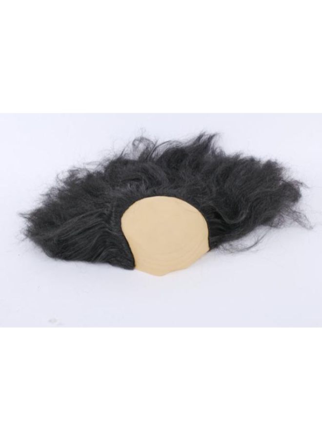 فوبيري شعر مستعار بجزء أصلع ومناسب للحفلات التنكرية أسود 10x10x5سم - Image 5