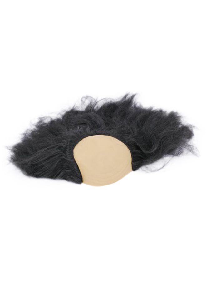 فوبيري شعر مستعار بجزء أصلع ومناسب للحفلات التنكرية أسود 10x10x5سم - Image 2