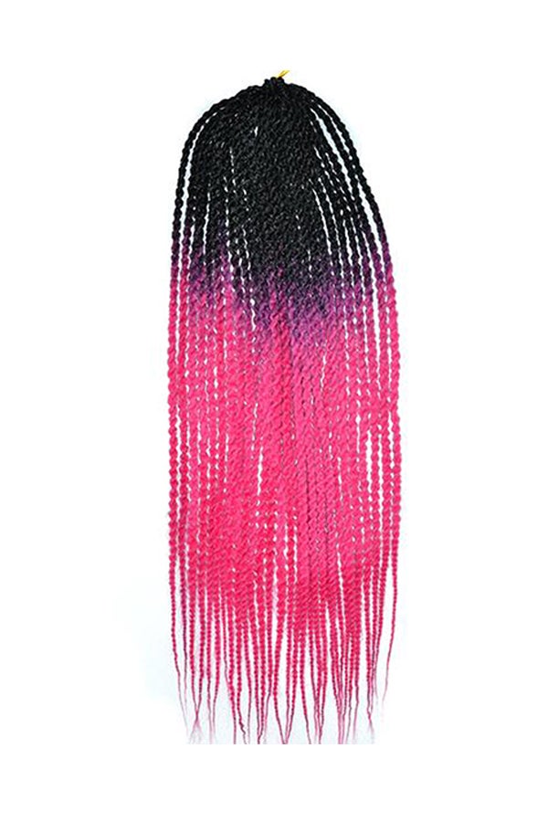 فوبيري شعر مستعار مجعد وطويل وبتسريحة ضفائر ملتفة متعدد الألوان 1x1x1سم - Image 1