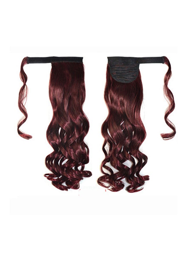 Voberry Curly Tail Wig Wine Red 1x1x1cm
