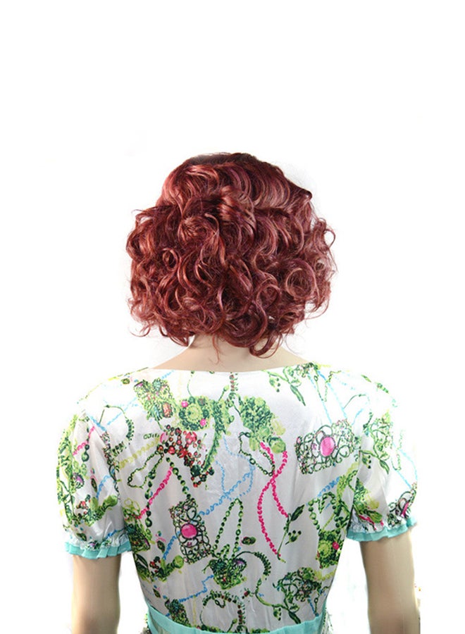 فوبيري شعر مستعار مناسب للنساء ذوات الحجم الصغير بني/أحمر 1x1x1سم - Image 1