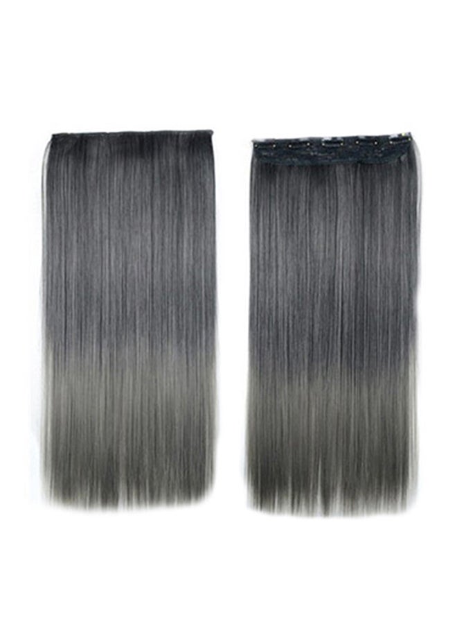 شعر مستعار مسترسل ومتدرج بنمط الجدة، لون رمادي رمادي دخاني/أسود 1x1x1Ø³Ù†ØªÙŠÙ…ØªØ±