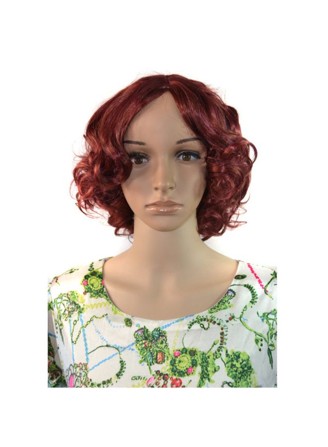 فوبيري شعر مستعار مناسب للنساء ذوات الحجم الصغير بني/أحمر 1x1x1سم - Image 5