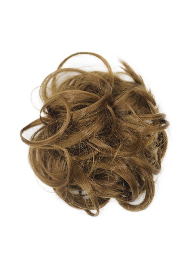 Voberry Scrunchie Twirl Piece Curly Messy Bun Hair Wig Brown 13x12x1cm