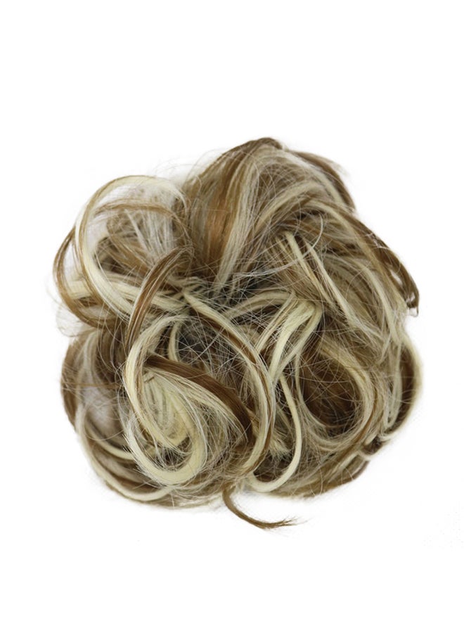 Voberry Scrunchie Twirl Piece Curly Messy Bun Hair Wig Beige/Brown 13x12x1cm