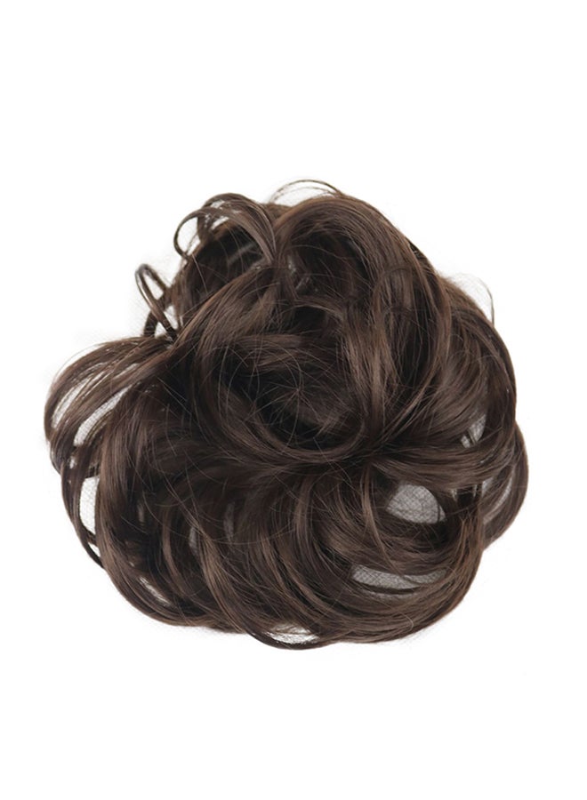 شعر مستعار مجعد بني 13x12x1سم