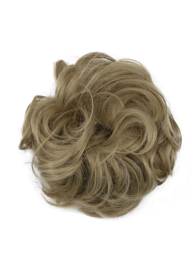 Voberry Scrunchie Twirl Piece Curly Messy Bun Hair Wig Brown/Beige 11x10x4cm