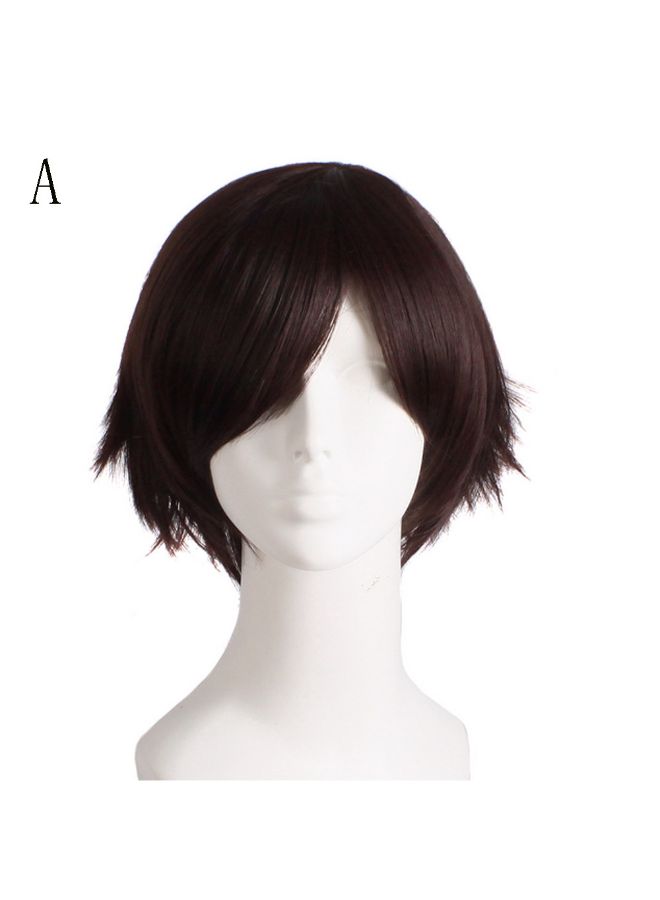 Voberry Start Life In Another World Cosplay Wig Brown/Black 1x1x1cm - Image 3