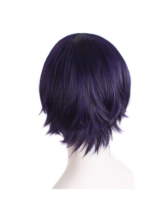 Voberry Cosplay Start Life In Another World Wig Black/Purple 1x1x1cm - Image 2