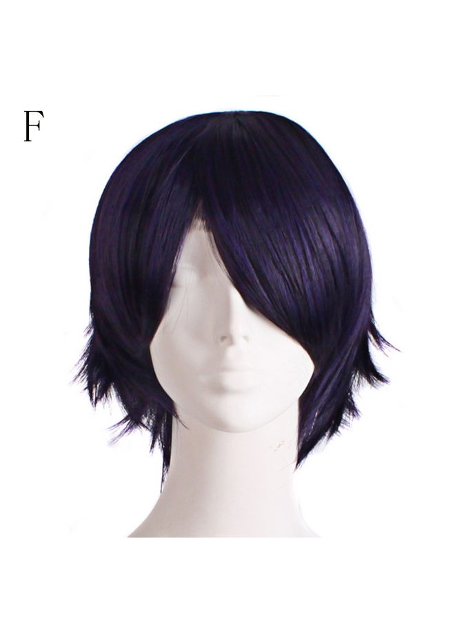 Voberry Cosplay Start Life In Another World Wig Black/Purple 1x1x1cm - Image 3