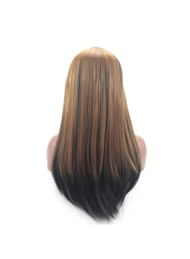 فوبيري شعر مستعار اصطناعي مستقيم طويل بني 1x1x1سم - Image 2