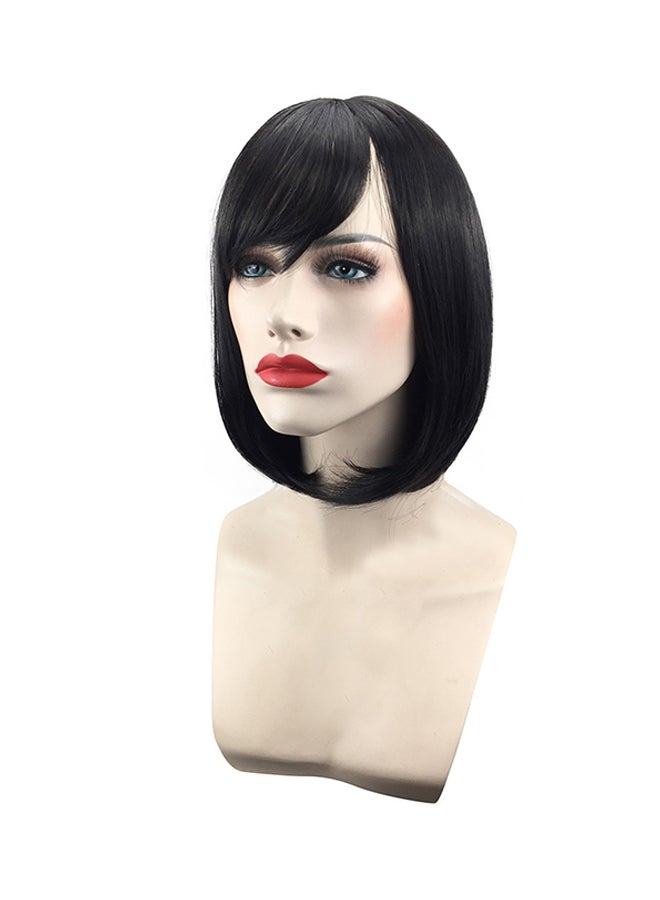 فوبيري شعر مستعار مسترسل بتصفيفة بوب مناسب للحفلات التنكرية أسود 30x1x1سم - Image 1