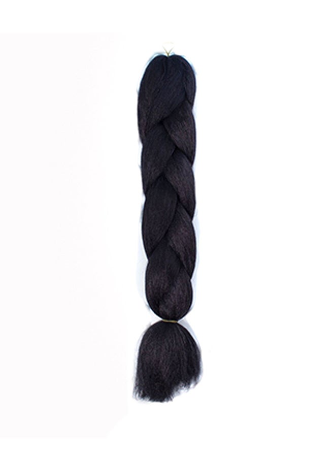 Voberry Monochrome Big Braid Wig Black 30x5x1cm