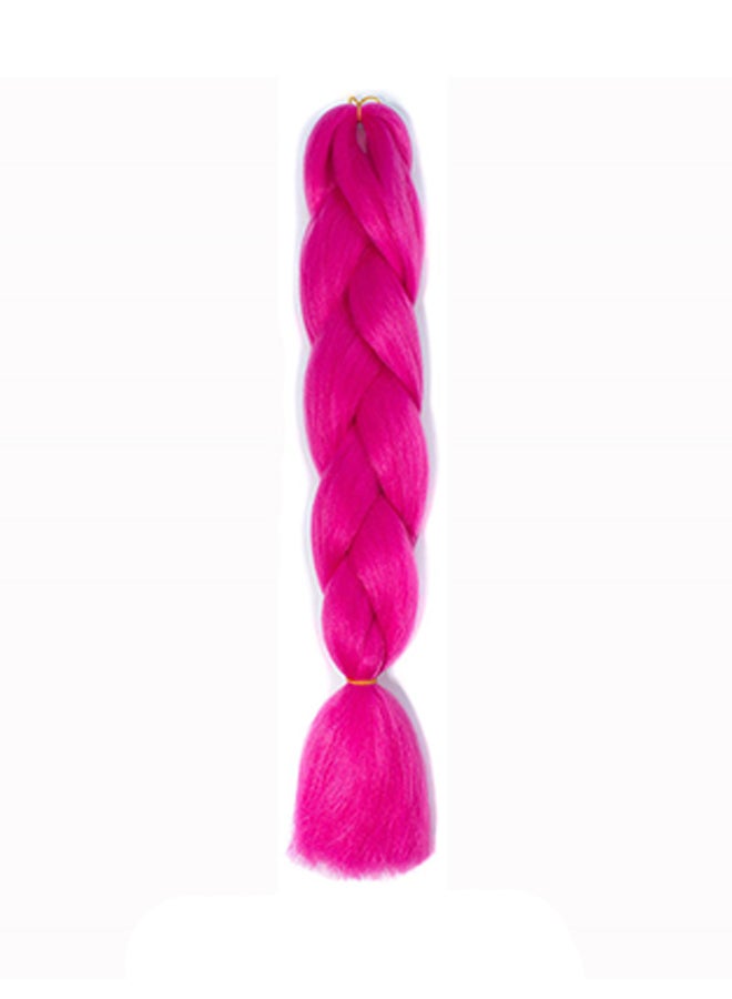 Voberry Monochrome Big Braid Wig Pink 30x5x1cm