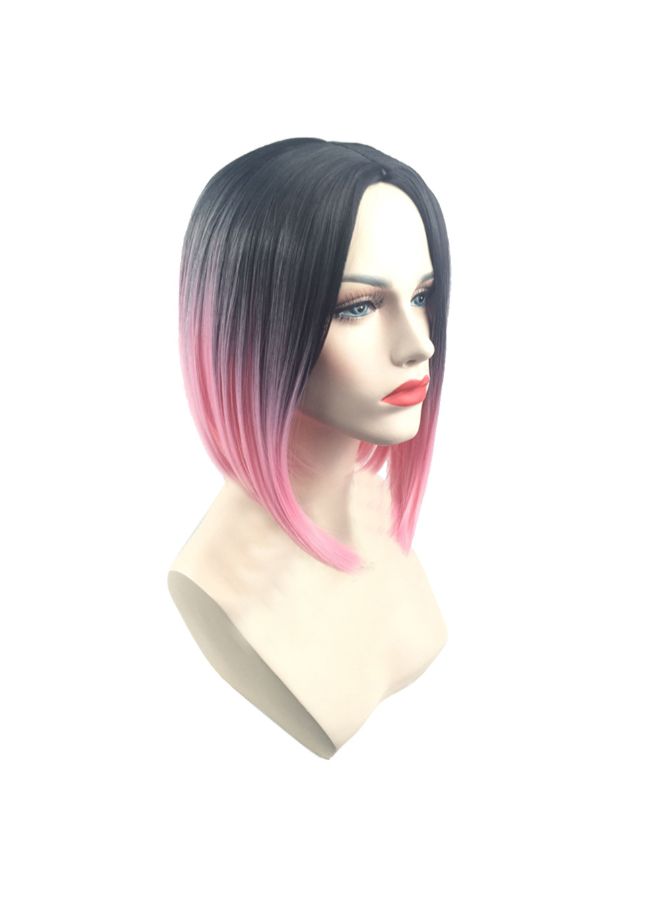 Voberry European And American Brazilian Lace Wig Pink/Black 34x36x1cm - Image 4