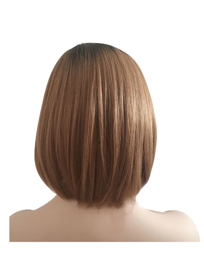 Voberry Europe and America Short Hair Wig Blonde 32x34x1cm - Image 5