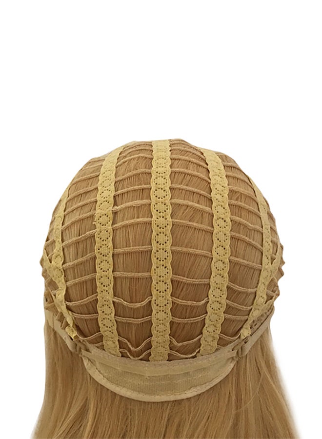 Voberry Europe and America Short Hair Wig Blonde 32x34x1cm - Image 1