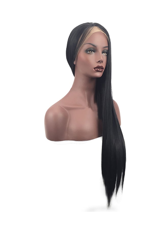 فوبيري شعر مستعار مسترسل وبتصفيفة غربية أسود 55x1x1سم