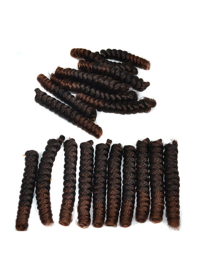 Synthetic Hair Spring Braid Wig Brown/Black 18x5x5cm