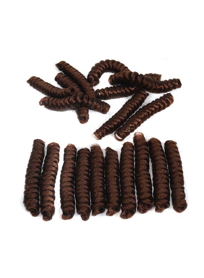 Voberry Synthetic Hair Spring Braid Wig Dark Brown 18x5x5cm