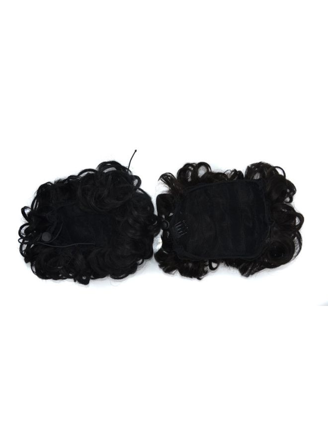 Voberry Curly Ponytail Holder Wig Black 20x15x3cm - Image 4