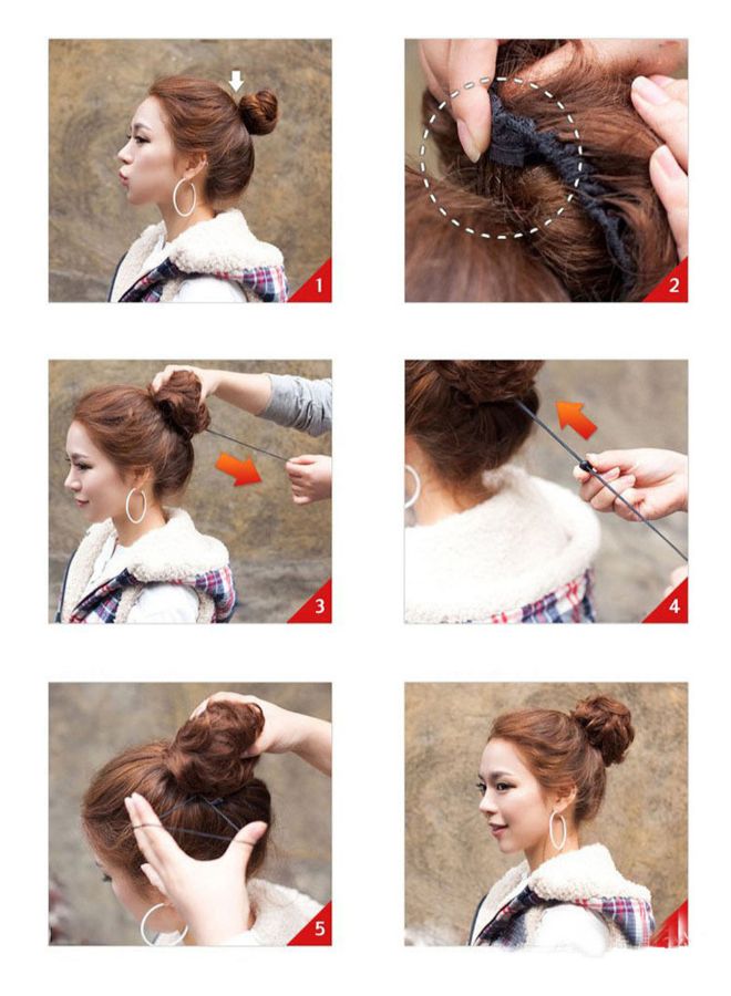 Voberry Curly Ponytail Holder Wig Black 20x15x3cm - Image 5