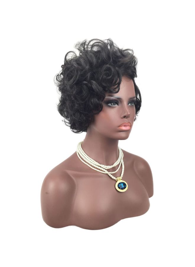 Voberry Synthetic Hair Spring Braids Curly Wig Black 10x10x10cm - Image 4