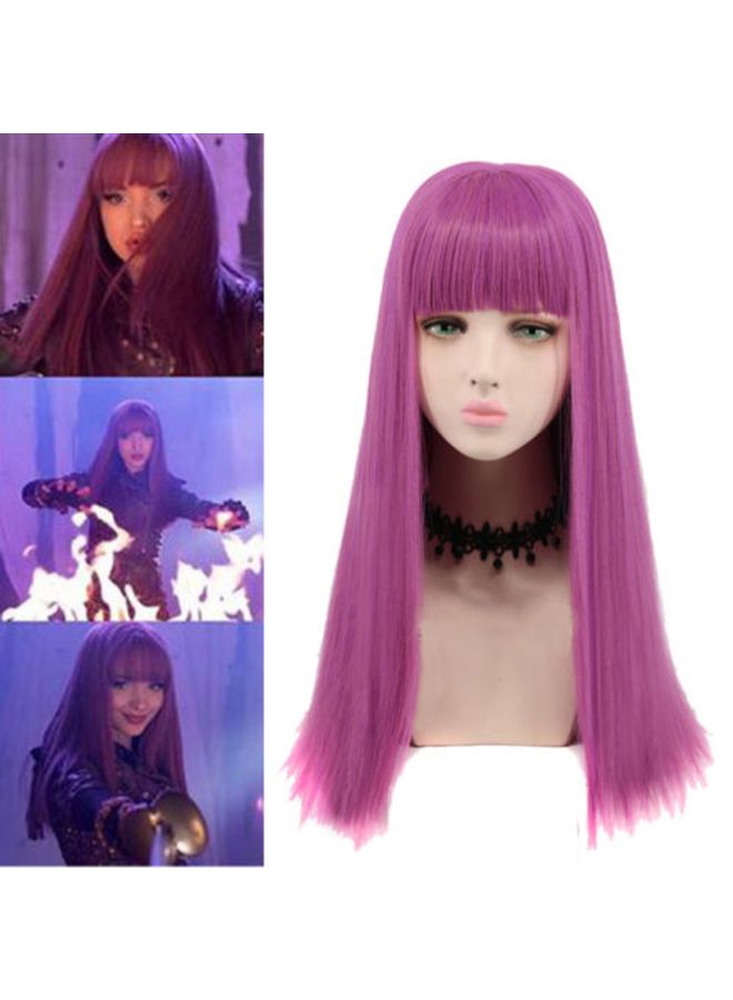 Voberry Cosplay Long Party Wig Pink 10x10x10cm - Image 2