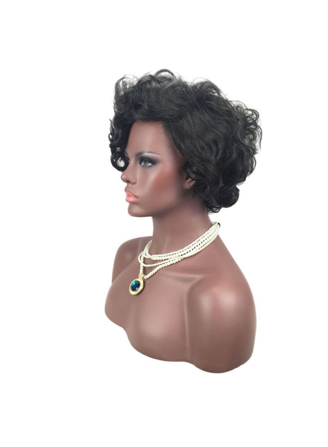 Voberry Synthetic Hair Spring Braids Curly Wig Black 10x10x10cm - Image 5