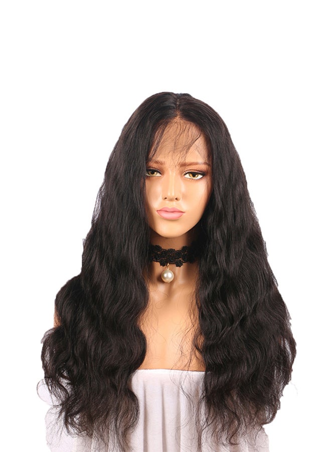 Voberry Curly Glueless Full Lace Wig Black 50x15x4cm - Image 1