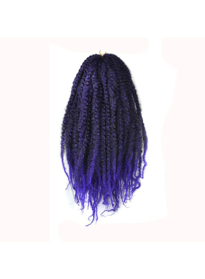 Voberry Synthetic Gradient Twist Crochet Braids Wig Black/Blue 20x20x3cm - Image 4