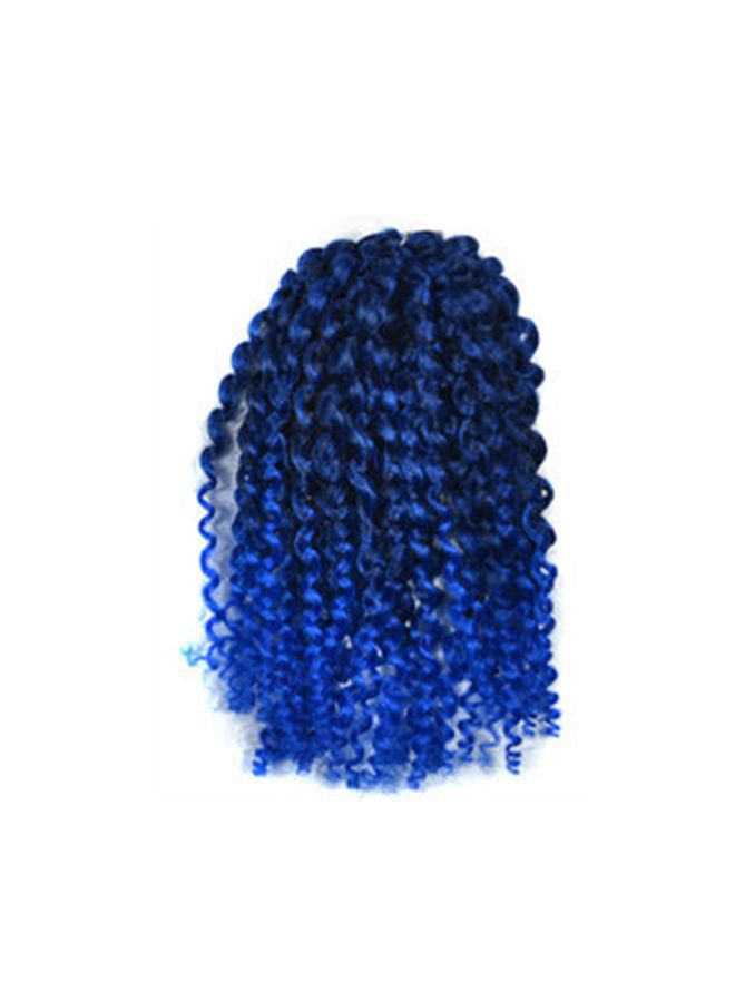 Voberry Synthetic Gradient Twist Crochet Braids Wig Royal Blue 20x20x3cm - Image 2
