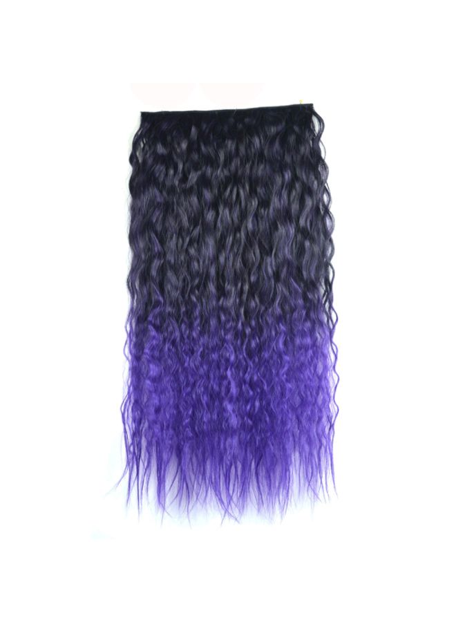 Voberry 5 Clips Gradient Wavy Curly Long Clip Hair Wig Multicolour 20x20x3cm - Image 2