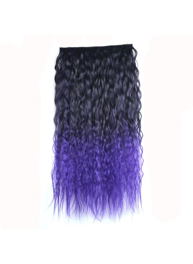 Voberry 5 Clips Gradient Wavy Curly Long Clip Hair Wig Multicolour 20x20x3cm - Image 3