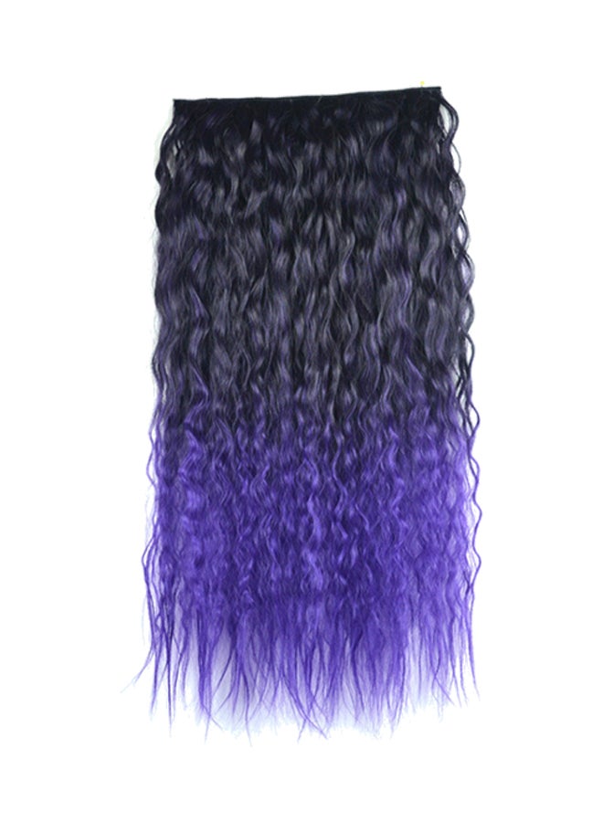 Voberry 5 Clips Gradient Wavy Curly Long Clip Hair Wig Multicolour 20x20x3cm - Image 1