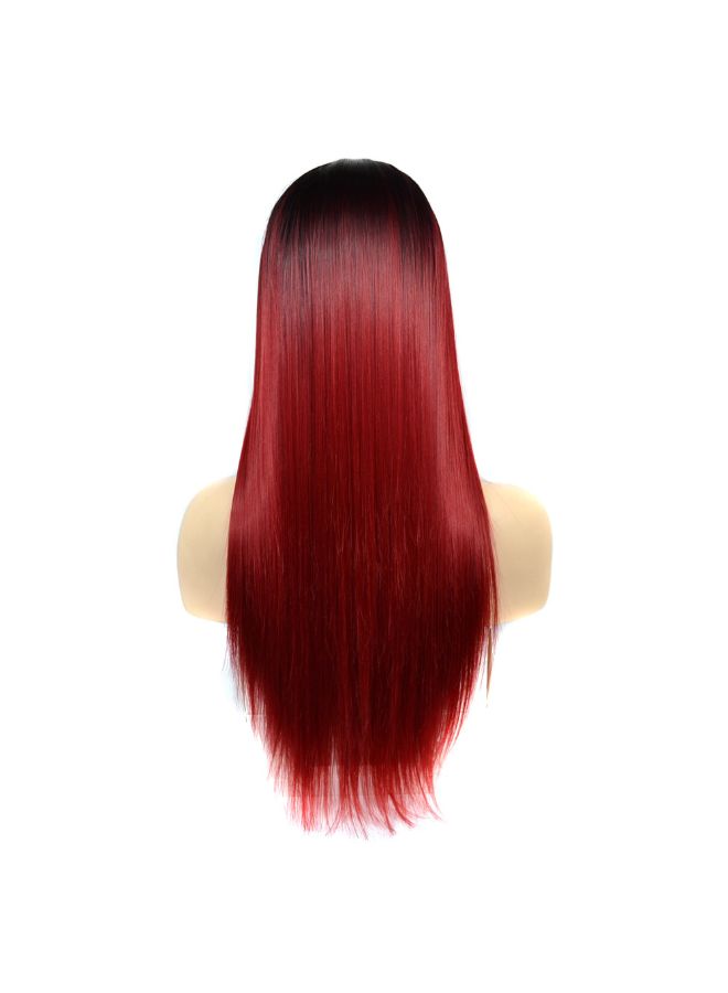 Voberry Cosplay Party Long Straight Hair Wig Multicolour 20x5x5cm - Image 3