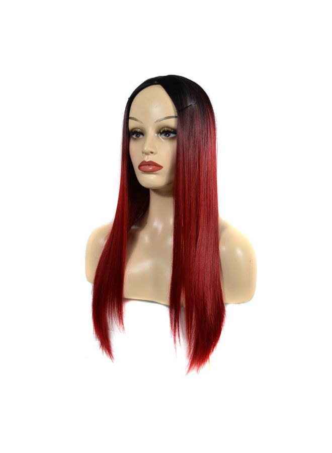 Voberry Cosplay Party Long Straight Hair Wig Multicolour 20x5x5cm - Image 4
