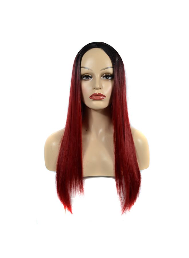 Voberry Cosplay Party Long Straight Hair Wig Multicolour 20x5x5cm - Image 5