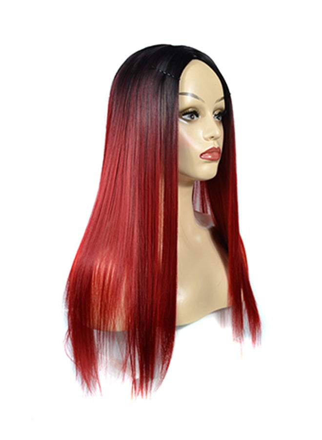 Voberry Cosplay Party Long Straight Hair Wig Multicolour 20x5x5cm - Image 1