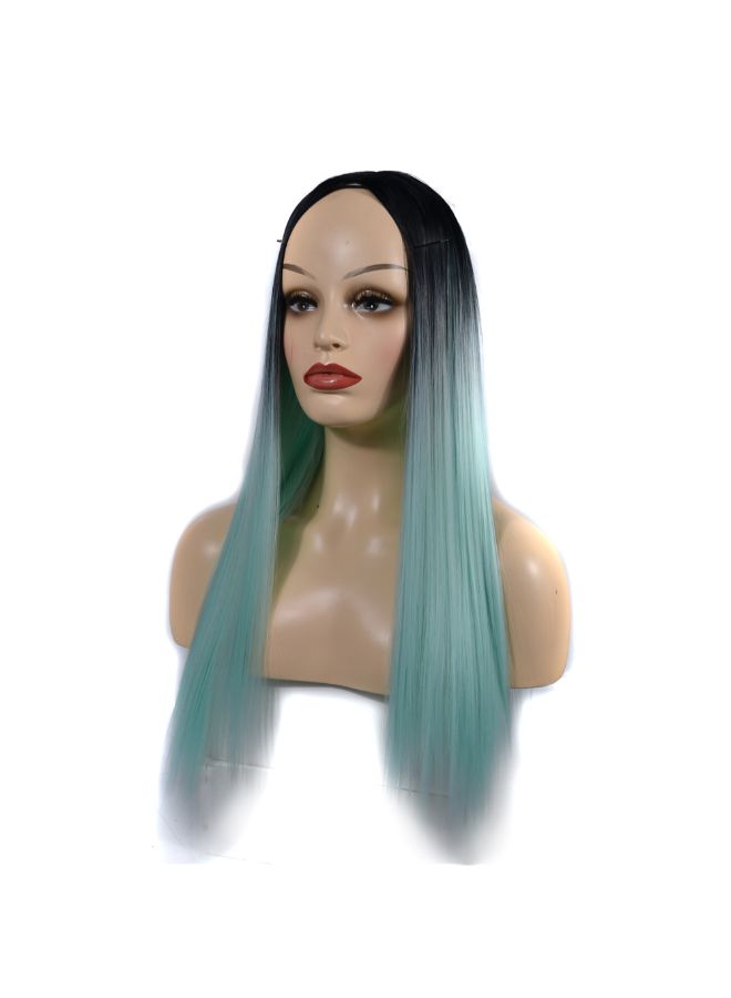 Voberry Cosplay Party Long Straight Hair Wig Multicolour 20x5x5cm - Image 3