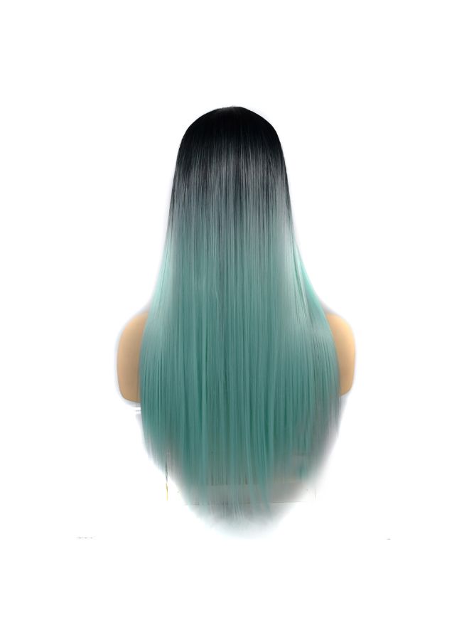 Voberry Cosplay Party Long Straight Hair Wig Multicolour 20x5x5cm - Image 4