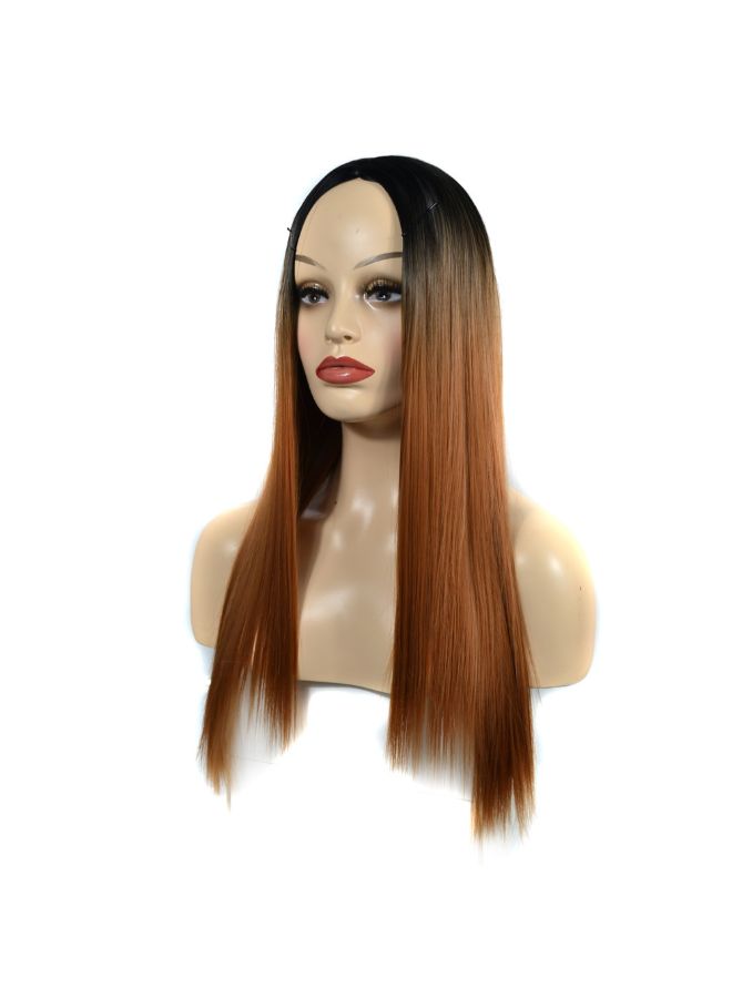 Voberry Cosplay Party Long Straight Hair Wig Multicolour 20x5x5cm - Image 2