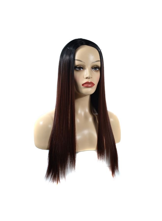 Voberry Cosplay Party Long Straight Hair Wig Multicolour 20x5x5cm - Image 3