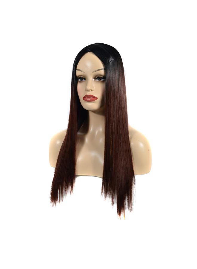 Voberry Cosplay Party Long Straight Hair Wig Multicolour 20x5x5cm - Image 4