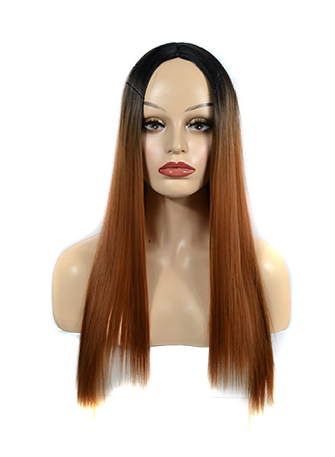 Voberry Cosplay Party Long Straight Hair Wig Multicolour 20x5x5cm - Image 1