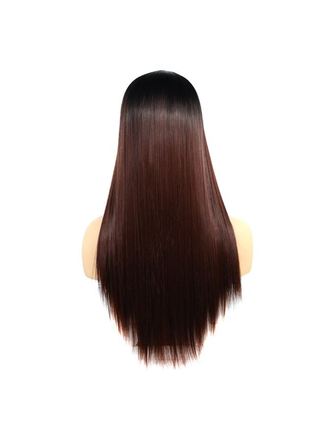 Voberry Cosplay Party Long Straight Hair Wig Multicolour 20x5x5cm - Image 5