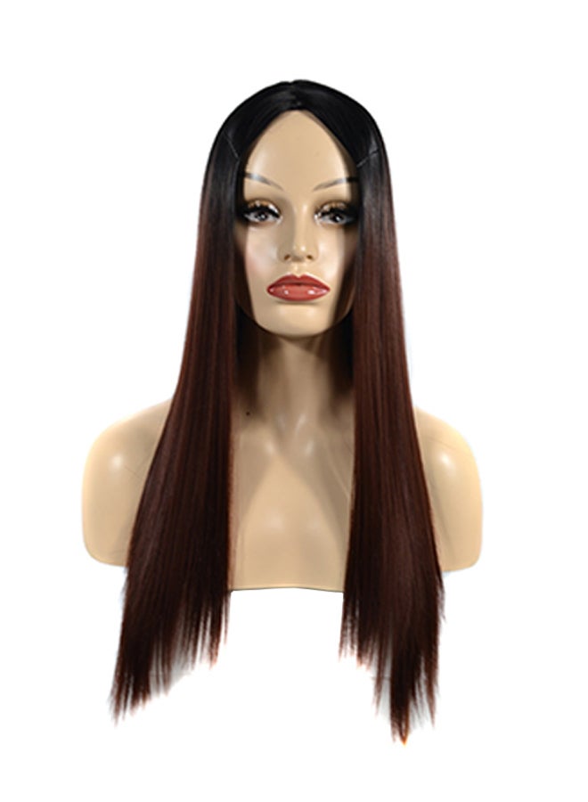 Voberry Cosplay Party Long Straight Hair Wig Multicolour 20x5x5cm - Image 1