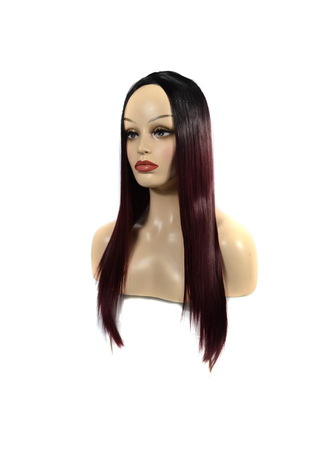 Voberry Cosplay Party Long Straight Hair Wig Multicolour 20x5x5cm - Image 2